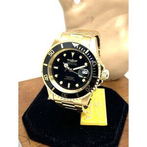 Invicta Men's Watch 26975 Pro Diver Black Dial Gold Stainless Steel Quartz 40mm